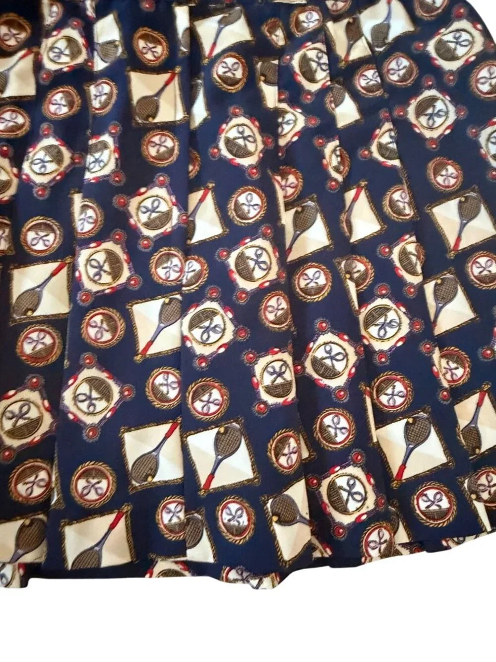 WESTBOUND Vintage Tennis Print High Waist Skirt Size 12